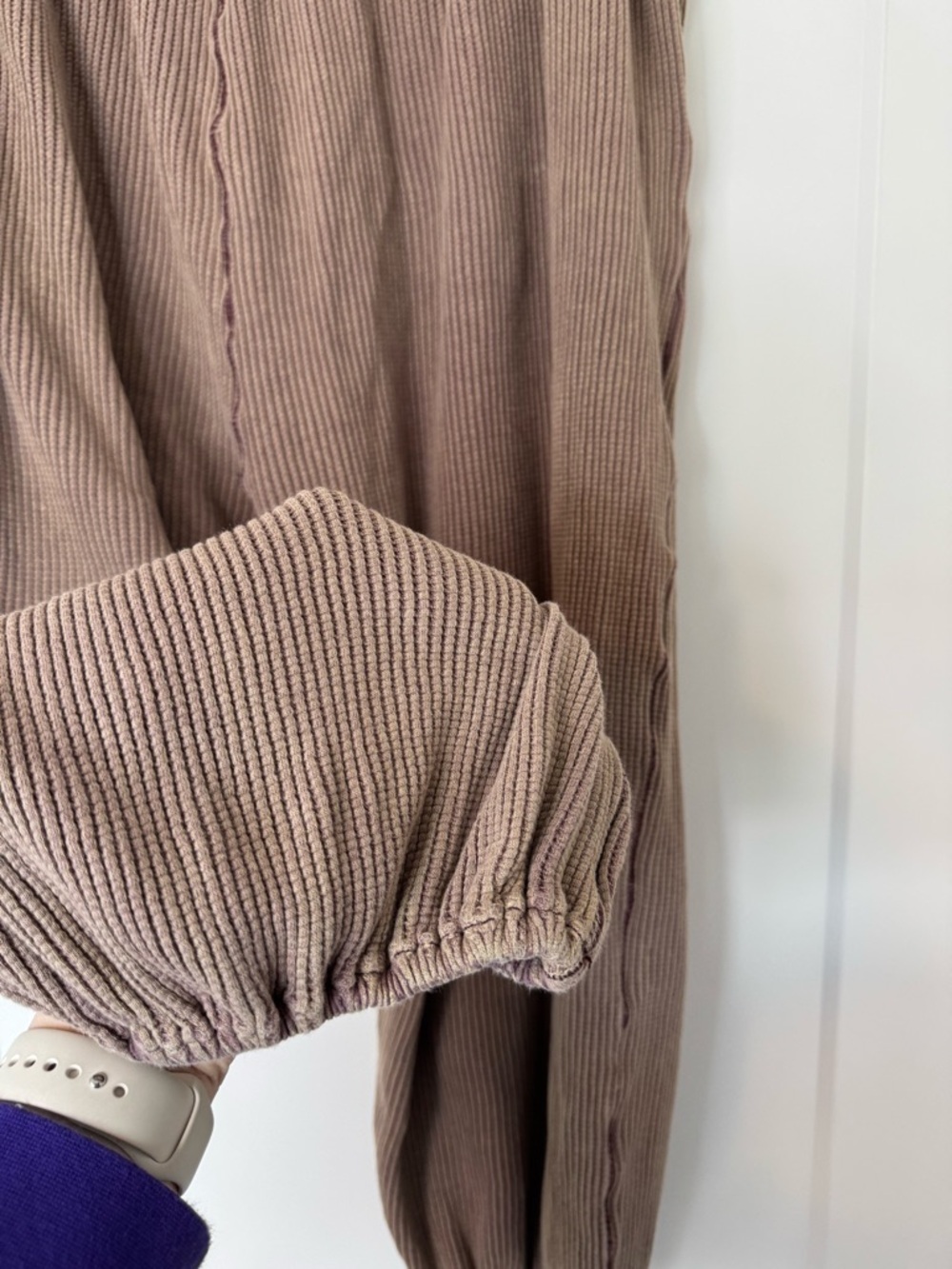 Free People Mauve-Brown Relaxed Harem Joggers - Picture 5 of 6
